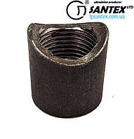 Муфта сталева ду 15 (1/2) L 28mm фрезерована (d25), приварна, чорна (можливе виготовлення різних довжин)