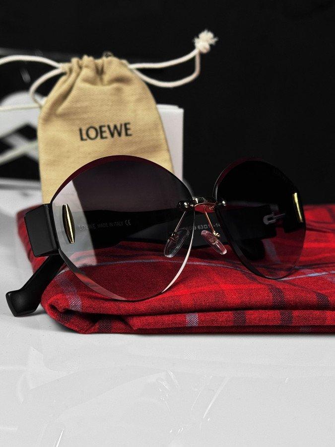 Жіночі сонцезахисні окуляри Loewe Polaroid Black, фото 1