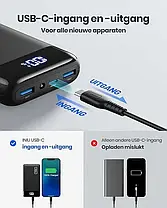 Самый безопасный INIU Power Bank, 22.5W USB C Fast Charging 20000mAh Small Power Bank, PD 3.0 + QC 4.0 Portabl, фото 3