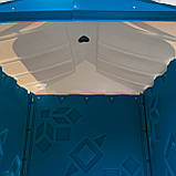 Душова кабіна вулична пластикова Техпром, вуличний літній душ для дачі Синій, фото 10