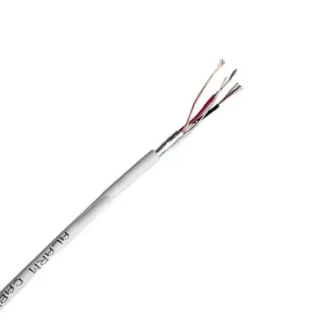 Кабель сигнальний VKcable, 2 жили, в екрані, 7х0.22 мм, CCA, білий, 100 м, фото 1