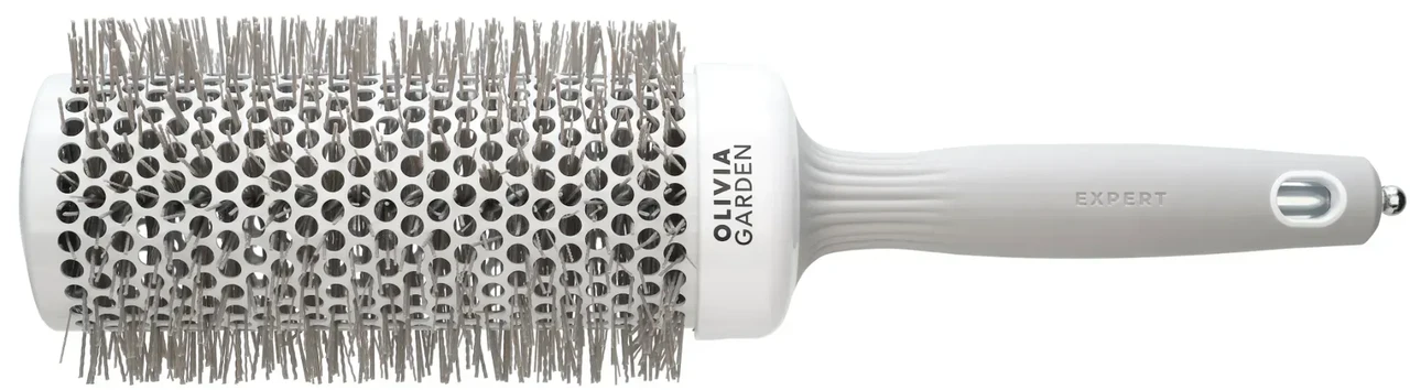 Термобрашинг для волосся Olivia Garden 55 мм Expert Blowout Speed Wavy Bristles White&Grey