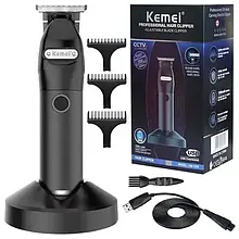 Тример акумуляторний для бороди та усів Kemei КМ-1753