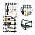 Універсальний вішак для одягу New simple floor clothes rack 5 полиць 60*29.5*172 см MA505 (1ящ.=16 шт.), фото 3
