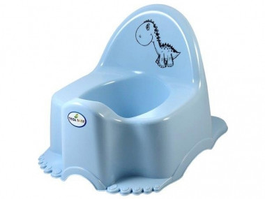 Горщик дитячий з музикою Dino light blue, фото 1
