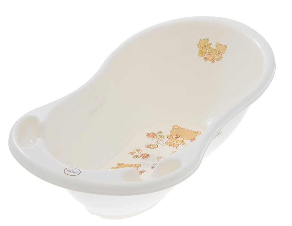 Ванна дитяча зі зливом Teddy Bear 86 см white pearl, фото 1