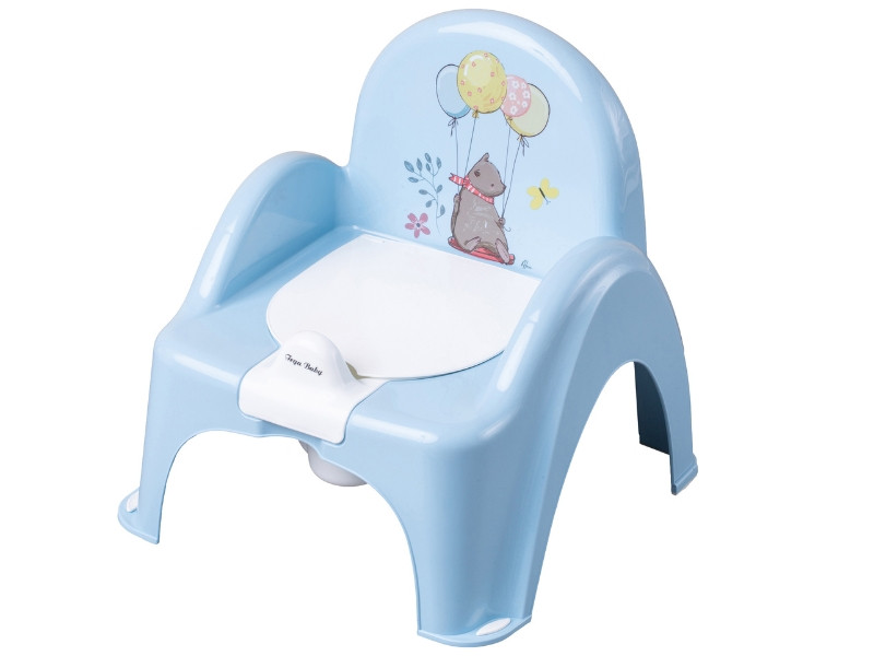 Горщик-стілець дитячий з музикою FOREST FAIRYTALE light blue, фото 1