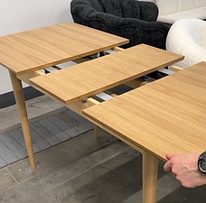 Стіл обідній розкладний Осло 120 , колір натуральний, фото 5