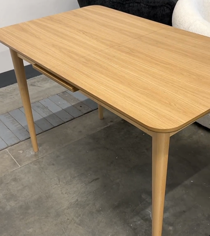 Стіл обідній розкладний Осло 120 , колір натуральний, фото 1