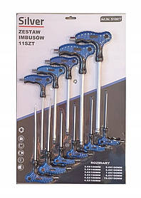 Набір викруток шестигранних T2-T10, 11шт  S10877