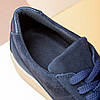 Чоловічі замшеві кеди (натуральна замша) демісезонні сині для чоловіків на весну осінь, розмір 40 41 42 43 44 45, фото 5