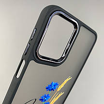 Чохол для Motorola G14 матовий патріотичний чохол на телефон моторола г14 чорний q02k, фото 3