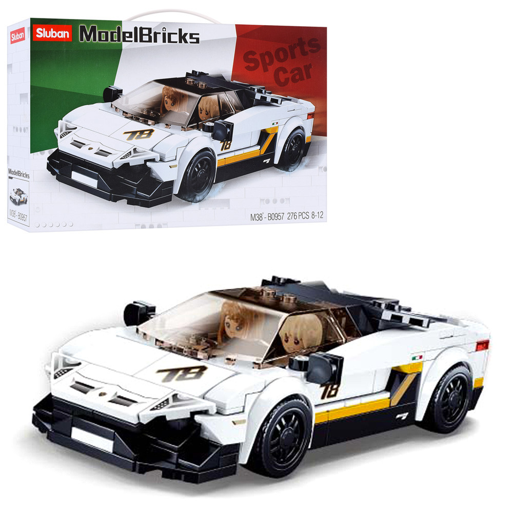 Конструктор SLUBAN M38-B0957 Італійський супер автомобіль 276 деталей, фото 1