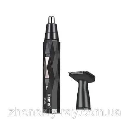 Тример для видалення волосся в носі та вухах Kemei km-6673, фото 2