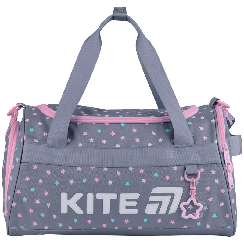 Сумка спортивна Kite Education Kawaii Stars K25-2505-1  41x24x20   сірий