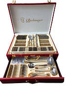 Набір столових приладів Bachmayer BM-7883 з 72 предметів у подарунковій валізі на 12 персон ложки, виделки (вилки), ножі