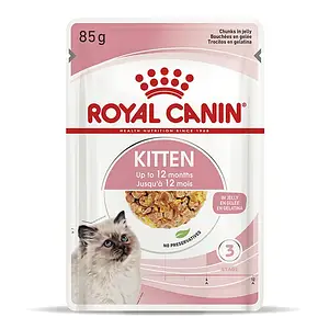 Вологий корм Royal Canin Kitten Instinctive (Роял Канін Кітен) для кошенят (желе), 85 гр 12 шт.