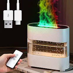 USB-зволожувач з дощовим підсвічуванням 300 мл (LY-650) / Аромалампа-нічник