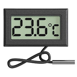 Електронний термометр із зовнішнім датчиком (-50, +80°С), на батарейках, TPM-10 / Електронний термометр