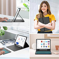 Чохол-клавіатура для iPad Air 13 дюймів (M2) 2024/iPad Pro 12,9 дюймів 2018-3/2020-4/2021-5/2022-6-го поколі, фото 6