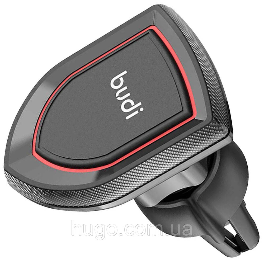 Магнітний тримач для телефону Budi 360° / Автокріплення для телефону в дефлектор, фото 1