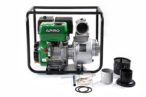 Мотопомпа WP-100 13л.с. 100 м³/год 25м бензинова 4-х тактн. APRO, фото 1