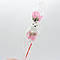 Мильна троянда на паличці з ведмедиком, 45 см / Мильне ведмежа з трояндою, фото 4