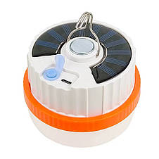 Ліхтар кемпінг T1-SMD, Li-Ion аккум., сонячна панель, ЗУ Type-C, гачок, фото 3