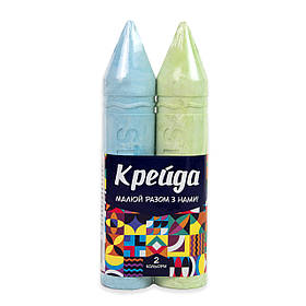 Крейда Strateg Олівець - 2 штуки по 20х4 см кольорова (50125)