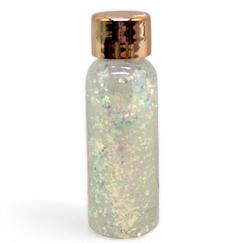 Глітер для волосся "Кольорові блискітки", білий, фото 1