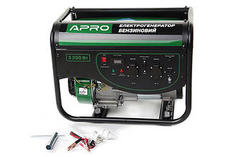 Генератор бензиновий 4-х тактний 3.0/3.2 кВт (ручний запуск) APRO