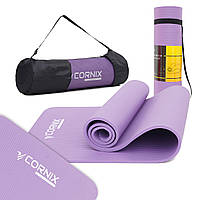 Килимок спортивний Cornix NBR 183 x 61 x 1 cм для йоги та фітнесу XR-0011 Violet