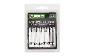 Біта РH1*50 мм хром (10 шт./пач.) APRO