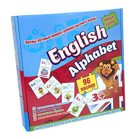 Навчальні пазли Strateg English alphabet 96 карт англійською мовою (539)