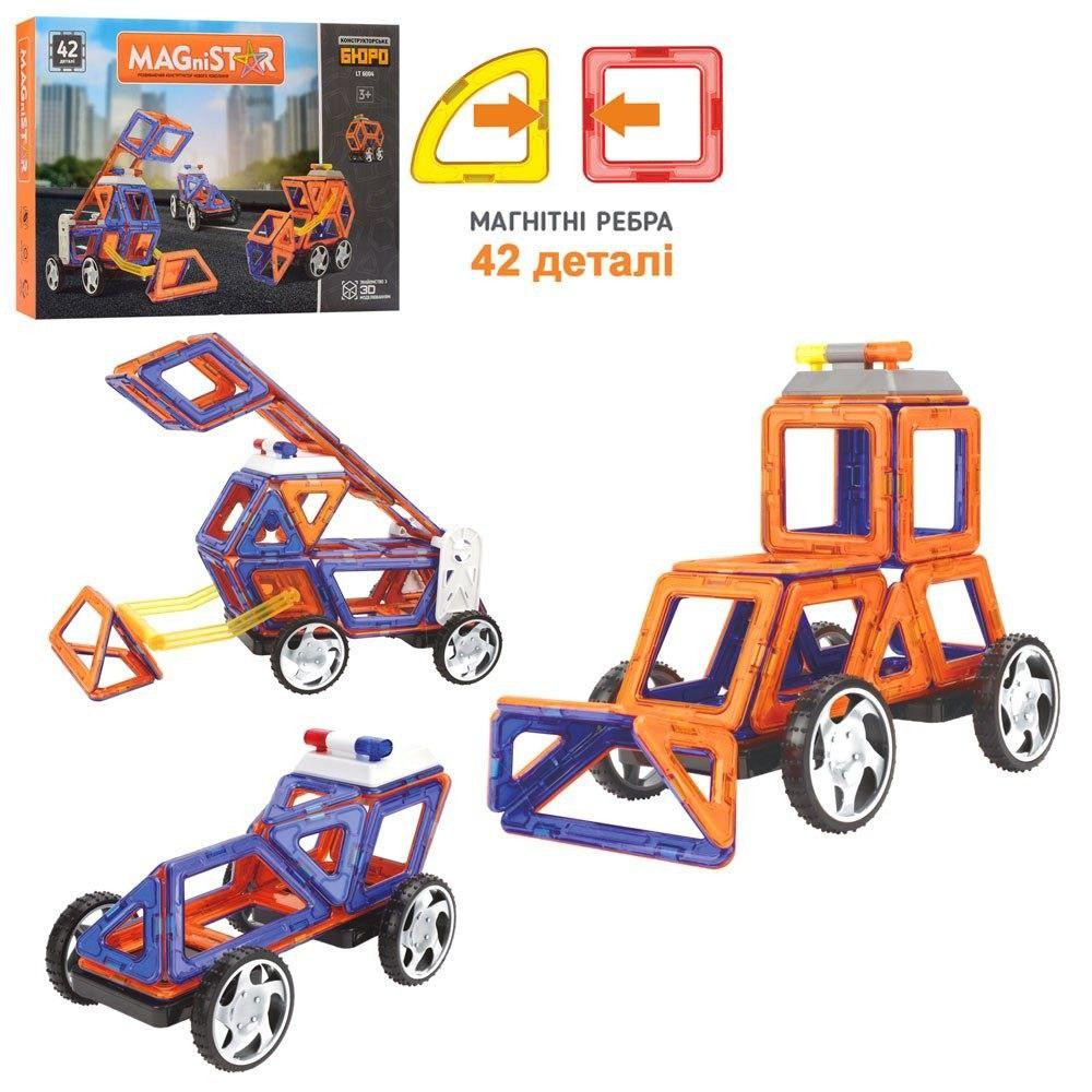 Магнітний конструктор "Транспорт" Limo Toy LT6004