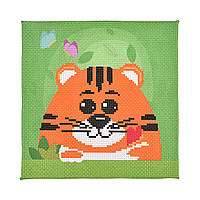 Набір для творчості вишивка хрестиком Пухнастий сміливець Strateg розміром 20х20 см (AX-209)