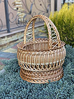 Кошик плетений з лози «Святковий» Арт:4044