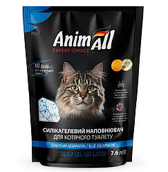 AnimАll (ЕнімАлл) Наповнювач силікагель для котячого туалету, Кристали аквамарину 7.6 л