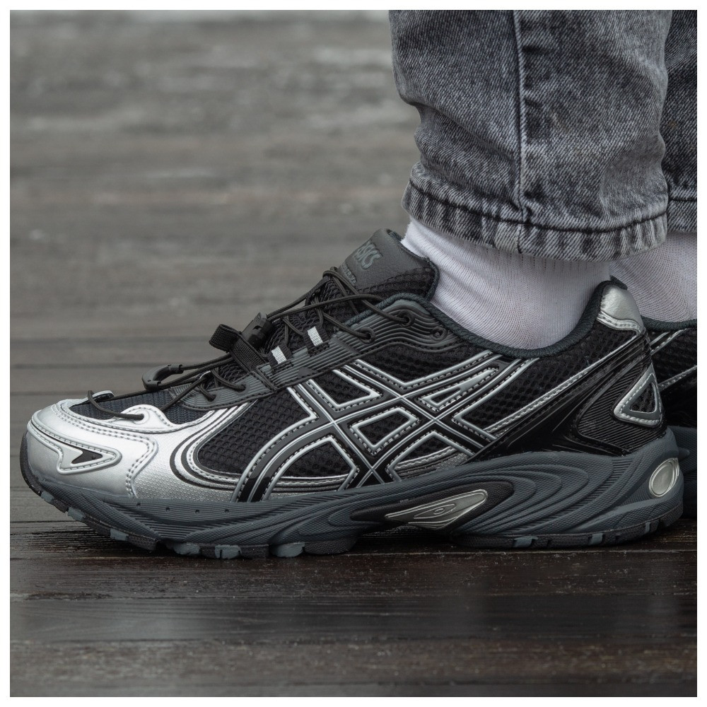 Чоловічі кросівки Asics Gel-Kahana TR V4 Carbon Black, чорні шкіряні кросівки асікс гель кахана тр в4