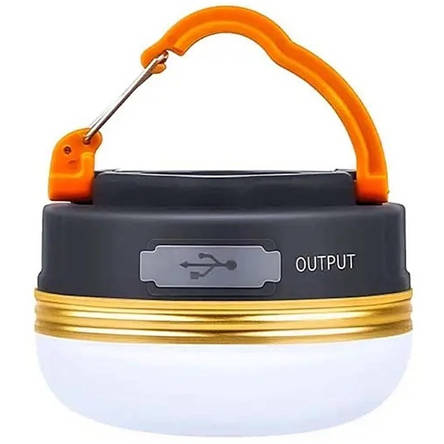Ліхтар кемпінг YD-1-LED, Li-Ion акумулятор, power bank, ЗУ Type-C, магніт, гачок, фото 1