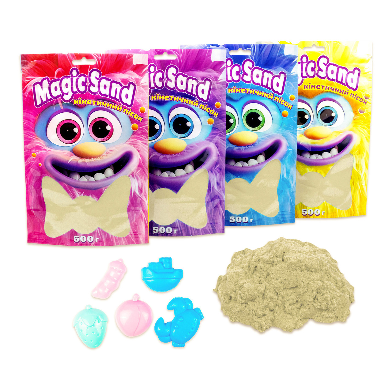 Кінетичний пісок Strateg Magic sand в пакеті 39403-1 класичний, 0,500 кг, фото 1