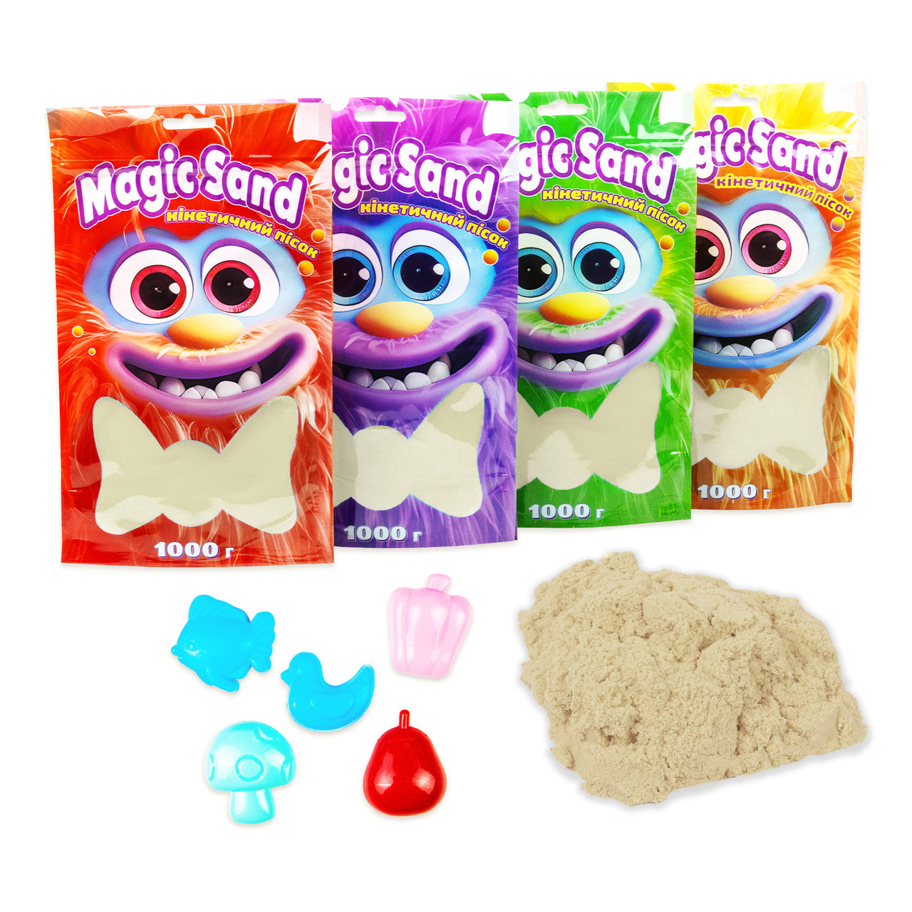 Кінетичний пісок Strateg Magic sand в пакеті 39404-1 класичний, 1 кг