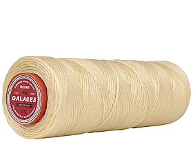 Galaces 1.00 мм світло-бежевий (S001) плоский шнур вощений по шкірі (картон)