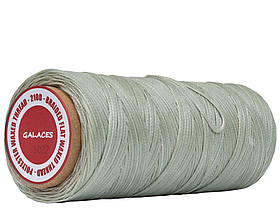 Galaces 1.00 мм світло-сірий (S022) плоский шнур вощений по шкірі (картон)