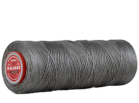 Galaces 1.00 мм сірий (S023) плоский шнур вощений по шкірі (картон)