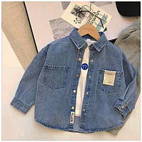 Джинсовая рубашка,рубашка детская
