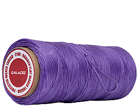 Galaces 1.00 мм світло-фіолетовий (S059) плоский шнур вощений по шкірі (картон)