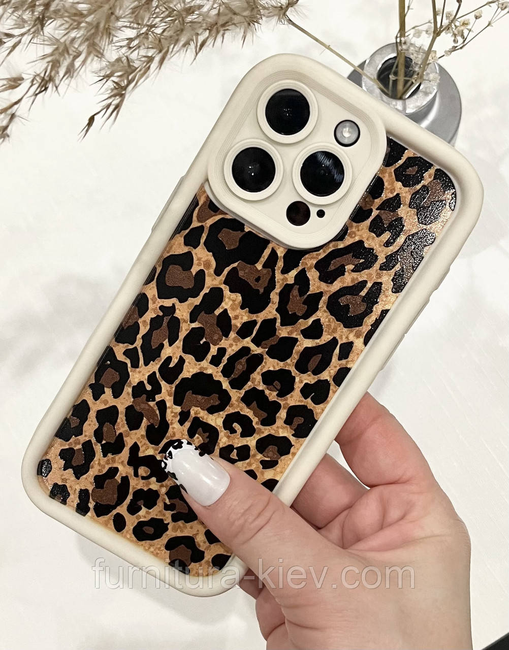 Новий Модний чехол для телефону з леопардовым принтом для iPhone 15 pro max