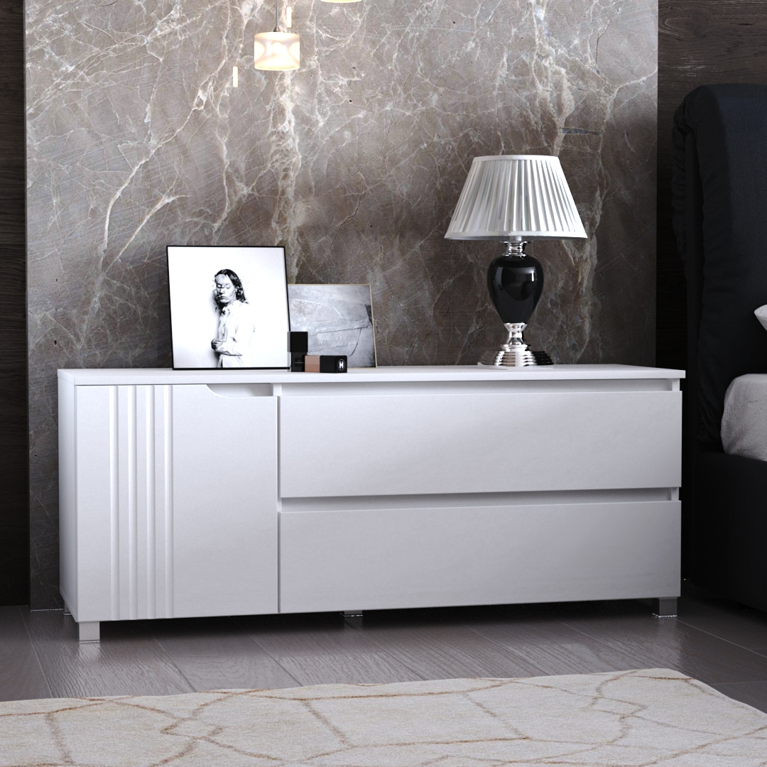 Тумба "Портленд", К-209, Біла (119/53/40), фото 1