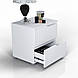 Тумба приліжкова "Портленд" К-25, Білий матовий (50/53/40), МДФ, фото 2